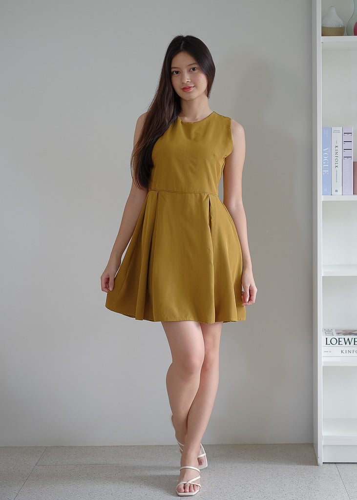 Taylor mini dress - olive green