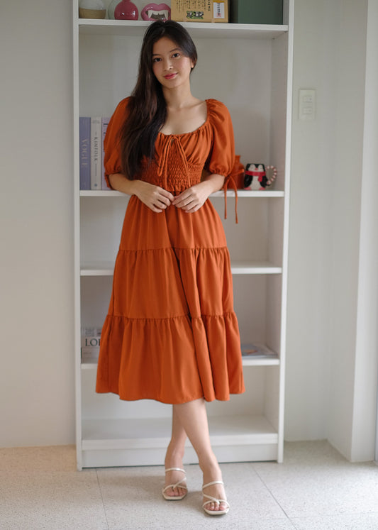 Noreen Maxi dress - Rust