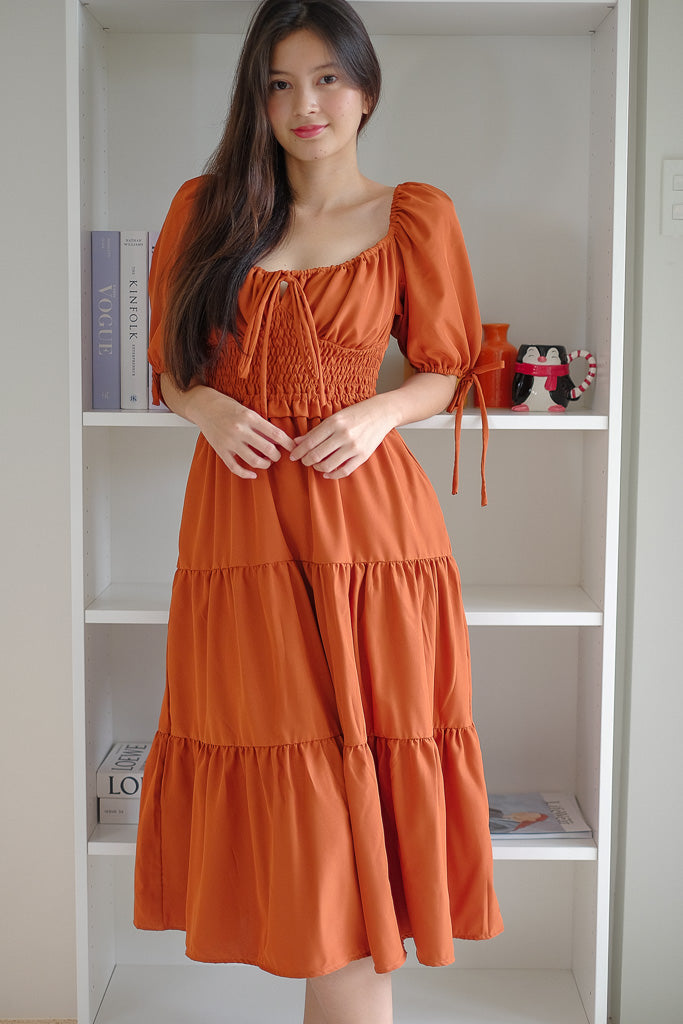 Noreen Maxi dress - Rust