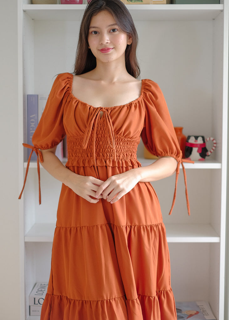 Noreen Maxi dress - Rust