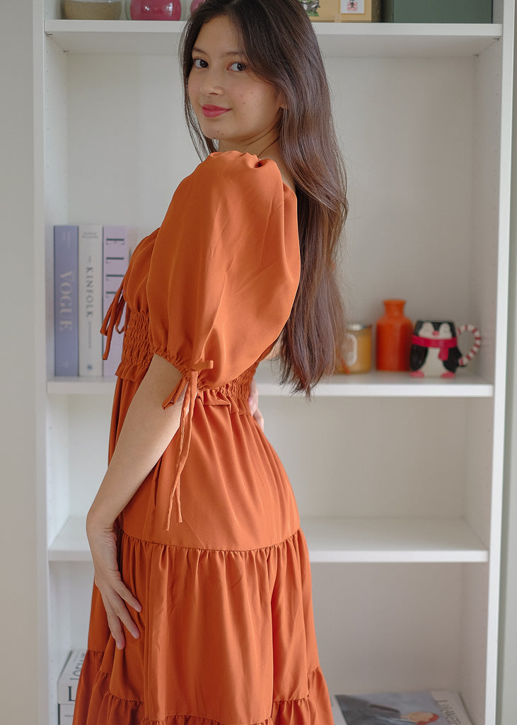 Noreen Maxi dress - Rust