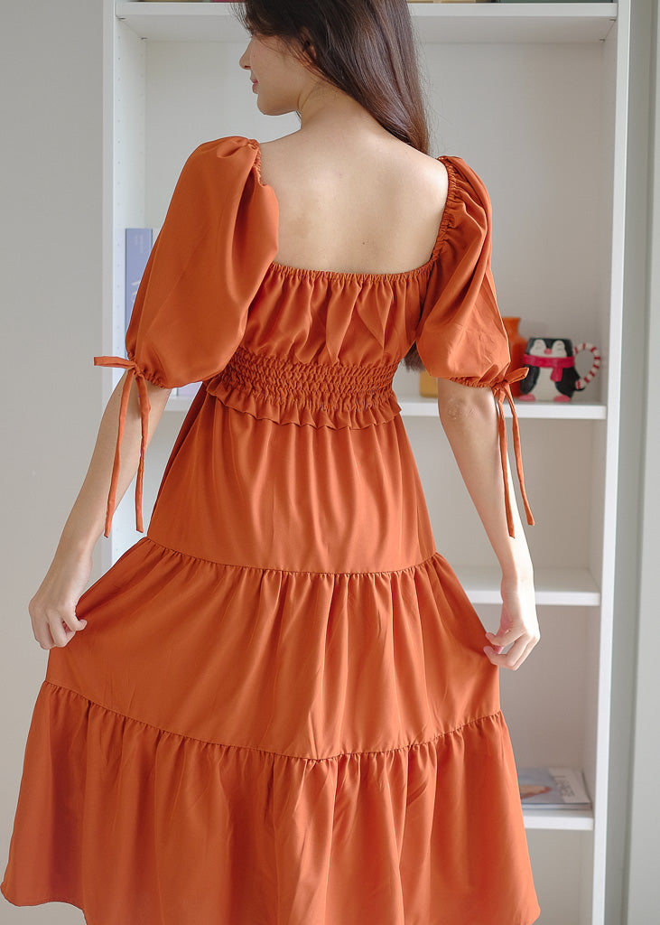 Noreen Maxi dress - Rust