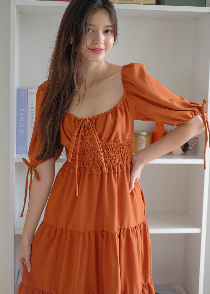 Noreen Maxi dress - Rust