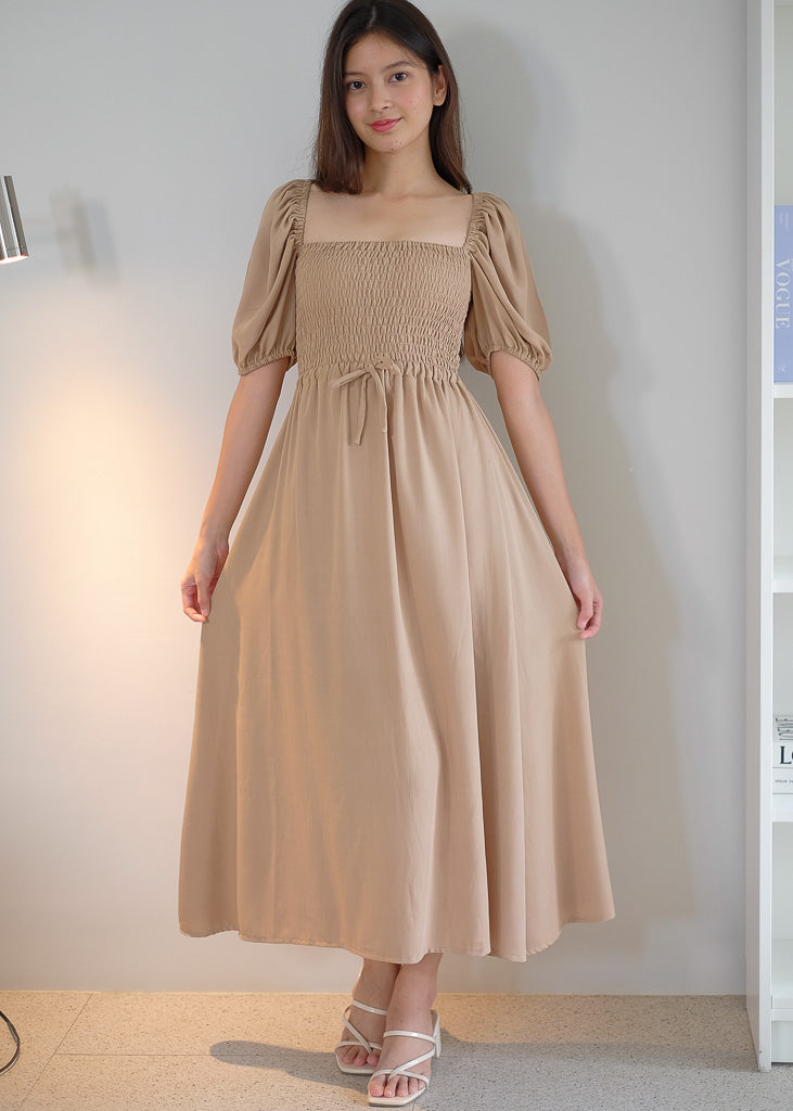 Sylvie Maxi dress - Light brown