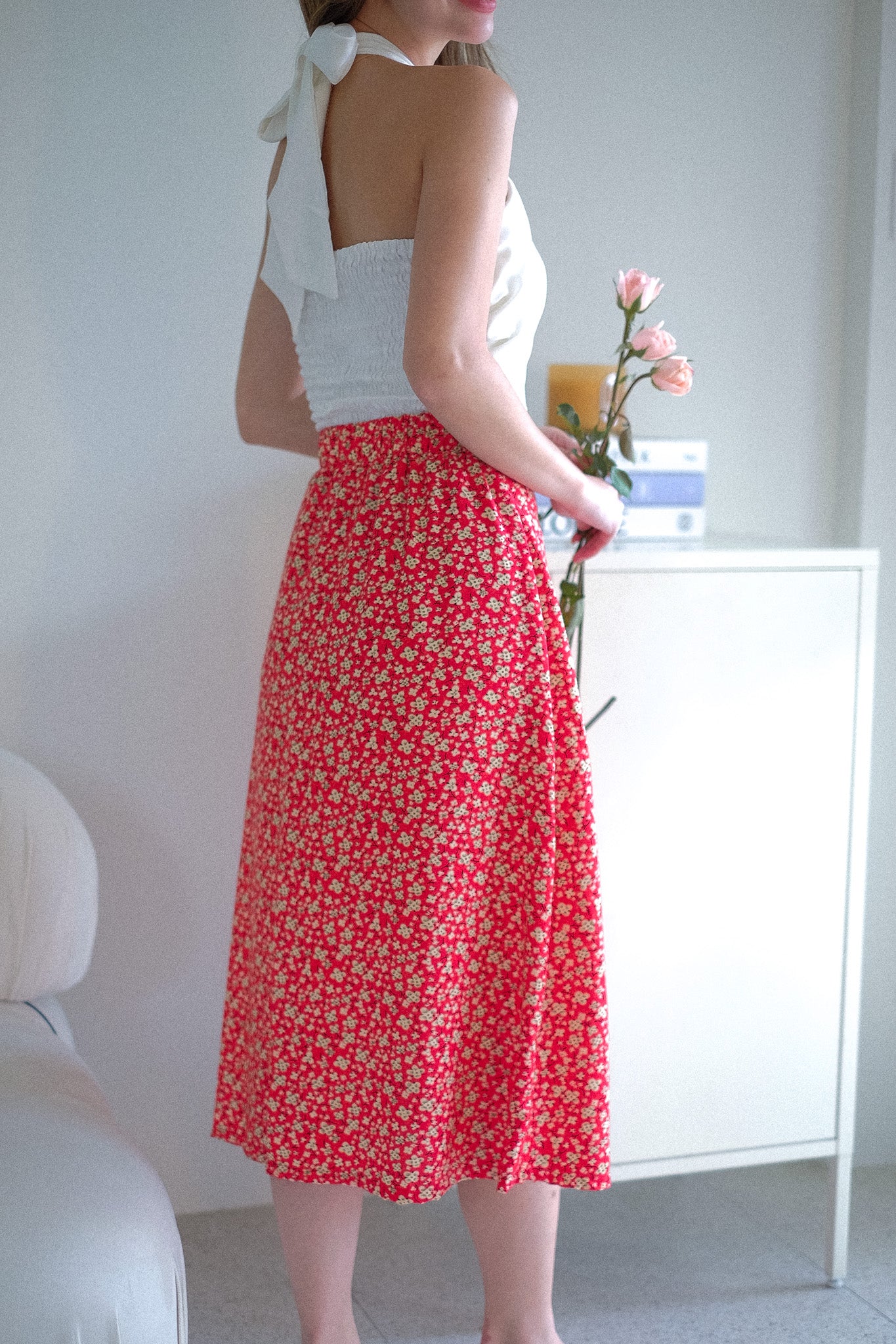 Marcia Midi Skirt - Jasmine prints