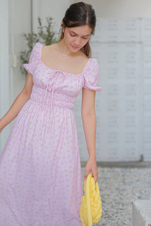 Geneva Maxi dress - pink floral