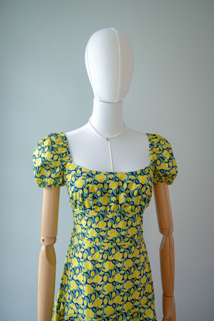 The Suri Mini dress - yellow floral