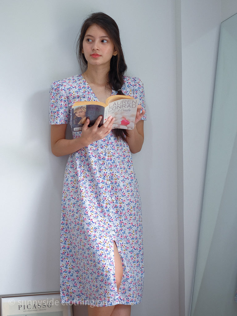 Prudence Midi Dress - blossom print – Sunnyside Clothing Ph